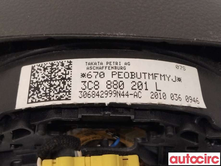 Airbag rattpute til VW Passat 2005-2010 (B6) (B6) (VOLKSWAGEN|3C8880201AH||3C8880201L)