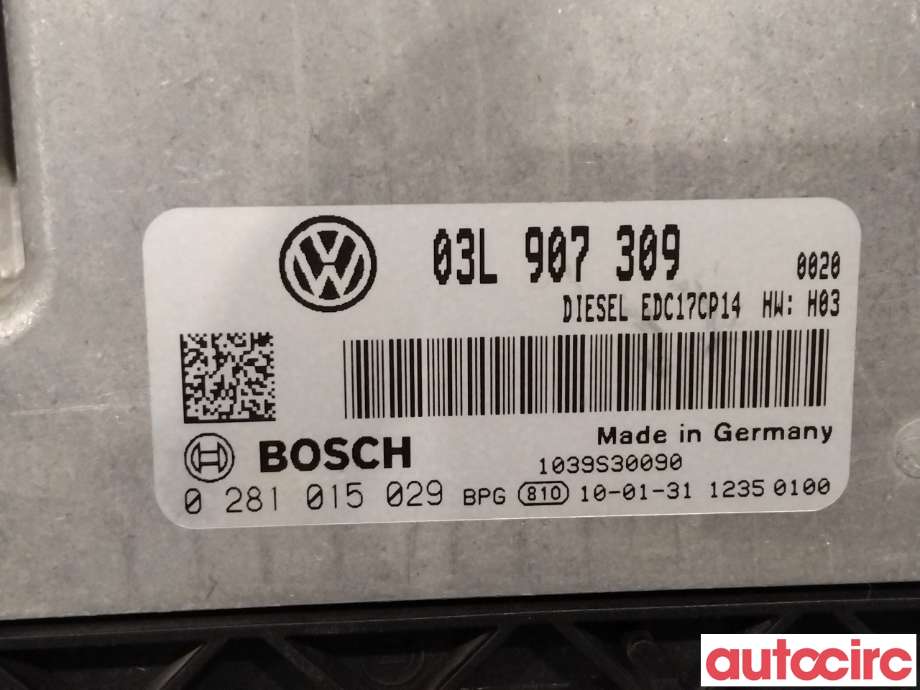 Styreenhet motor til VW Passat 2005-2010 (B6) (B6) (VOLKSWAGEN|03L906022KP|0281015029|03L907309)