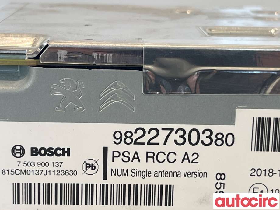 Bilstereo diverse til Peugeot Expert 2016-->> (Type III)  (PEUGEOT|1623807480|9822730380)