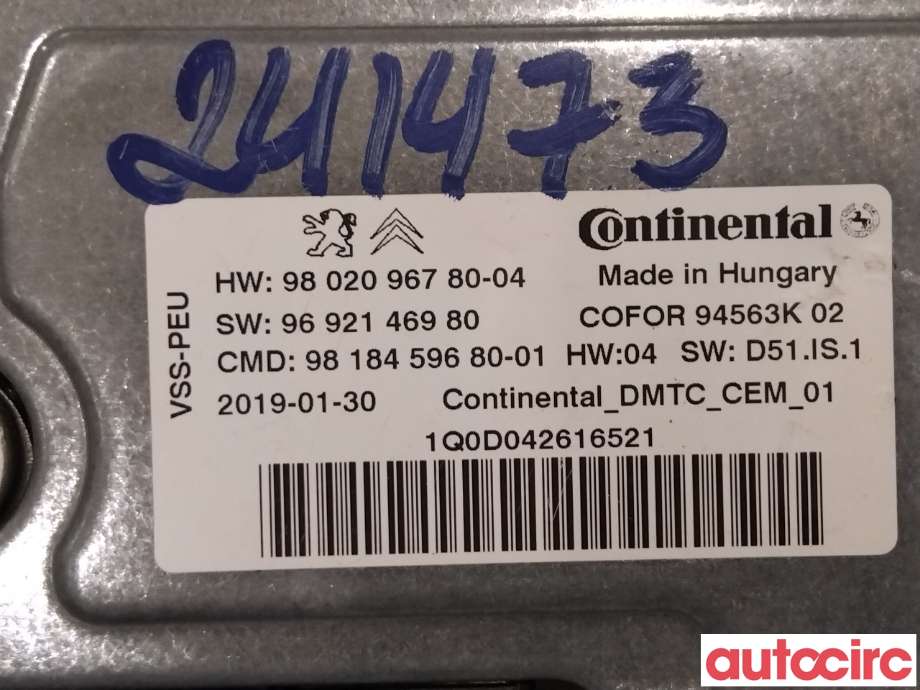Styreenhet tenning til Toyota Proace 2016-->> (Type II) (TOYOTA|SU001A6994|)
