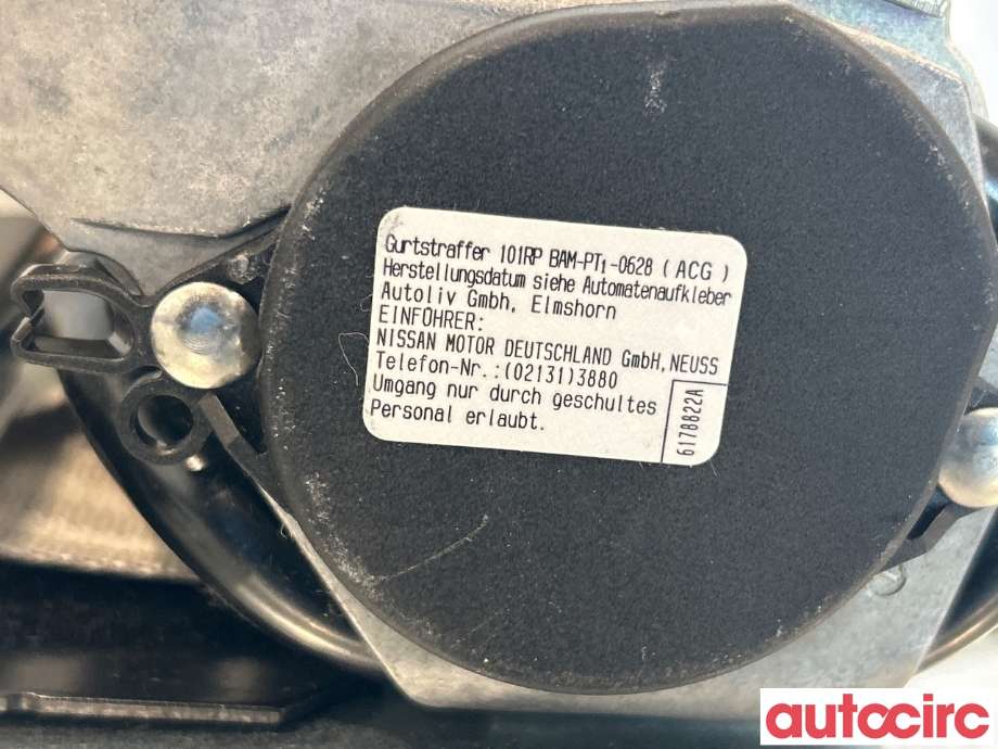 Sikkerhetsbelte foran venstre til Nissan Leaf 2011-2017 (Type I)  (NISSAN|868853ND1A|619016600F)