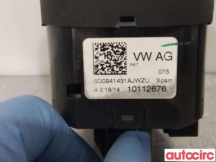 Bryter lys til VW Polo 2014-2017 (Type V, Fase 2)  (VOLKSWAGEN|5G0941431AJ)
