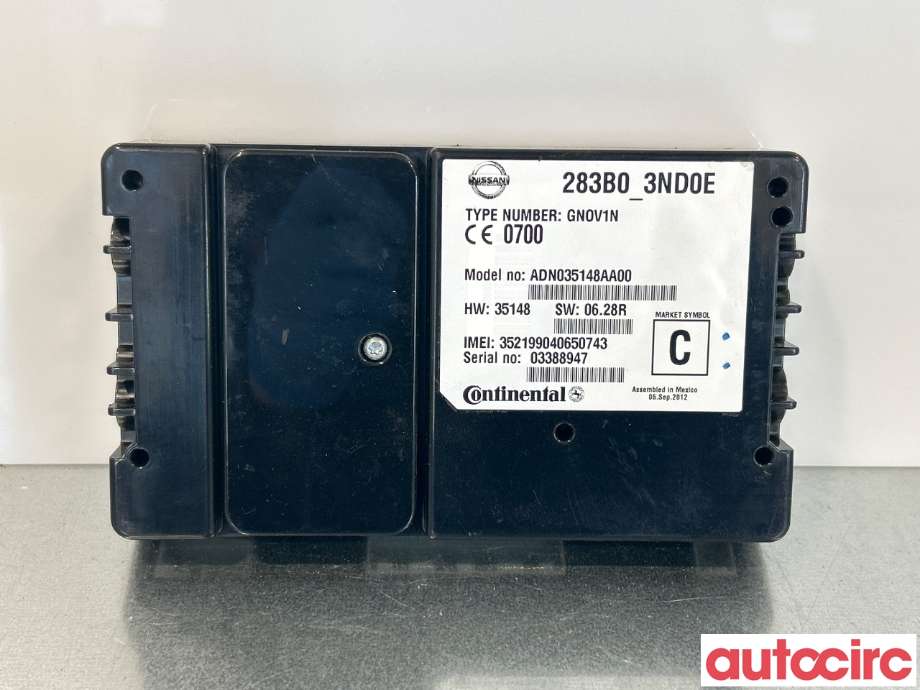 Styreenhet diverse til Nissan Leaf 2011-2017 (Type I)  (NISSAN|283B03ND0E)