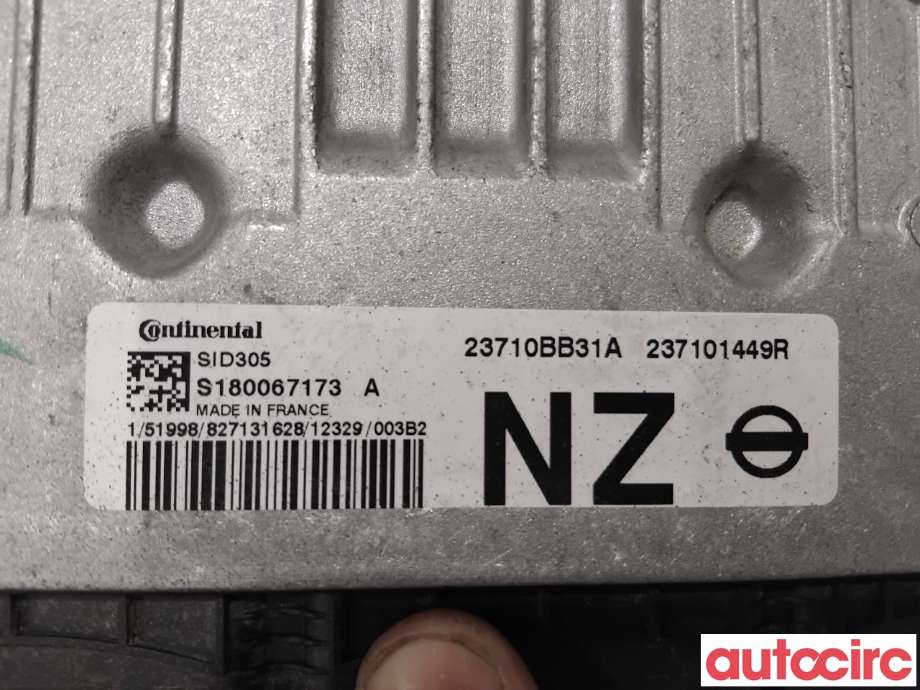 Styreenhet motor til Nissan Qashqai 2010-2014 (Type I, Fase 2)  (NISSAN|2261100Q7D|S180067173A|23710BB31A)