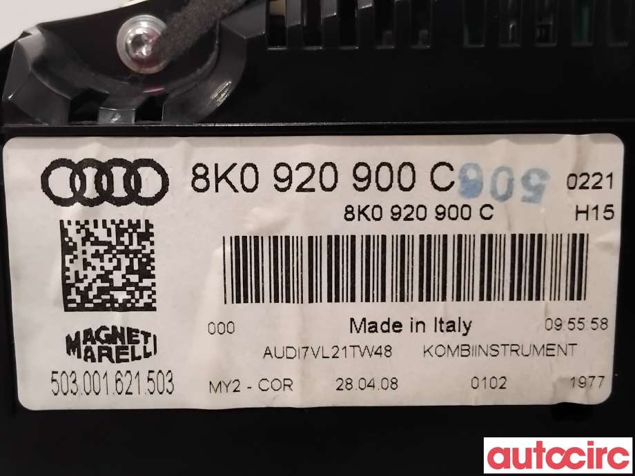 Instrumentpanel til Audi A4 2007-2014 (Type IV) (B8) (B8) (AUDI|8K0920900DX|503001621503|8K0920930D)