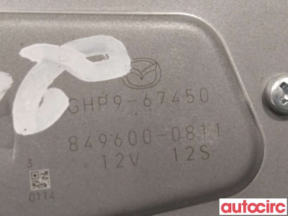 Viskermotor bakrute til Mazda 6 2015-2018 (Type III, Fase 2)  (MAZDA|GHP9-67-450|)