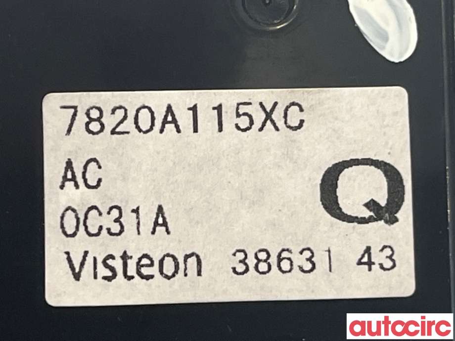 Varmeapparat betjening til Citroën C-Crosser 2007-2012  (CITROEN|7820A115XC|)