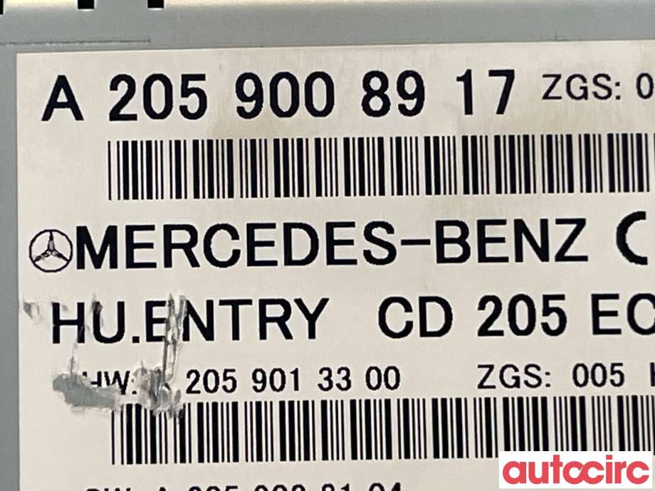 Bilstereo til Mercedes C-Klasse 2014-2018 (Fase 1) (W205) (W205) (MERCEDES|A2059008917)