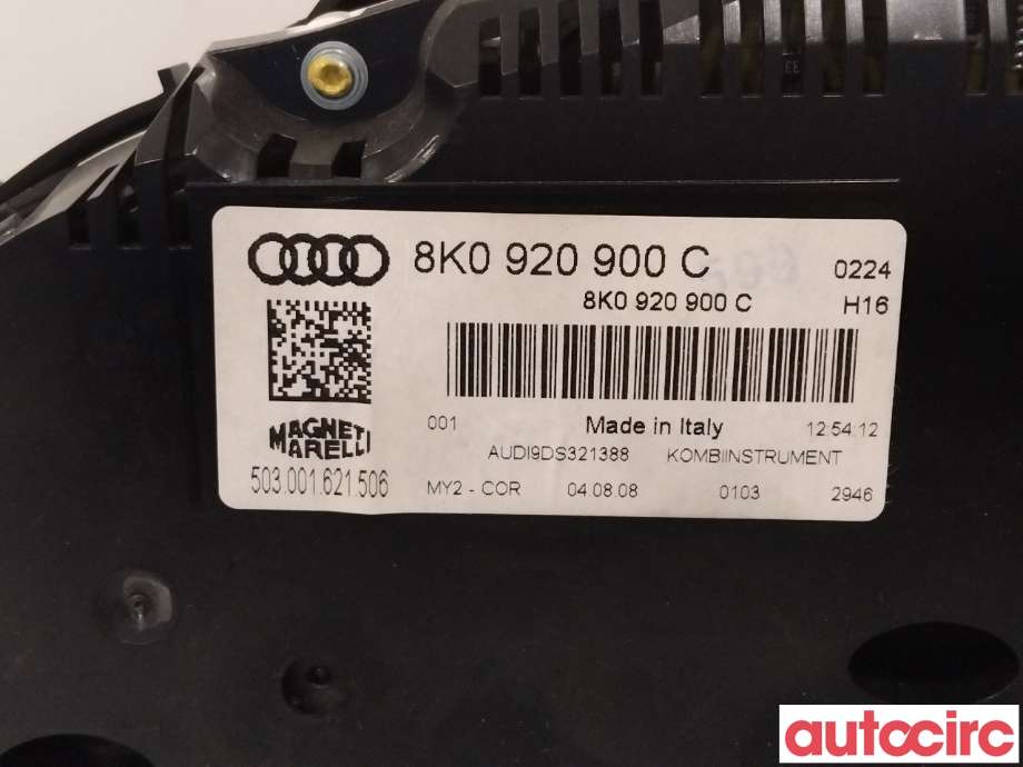 Instrumentpanel til Audi A4 2007-2014 (Type IV) (B8) (B8) (AUDI|8K0920900DX|)