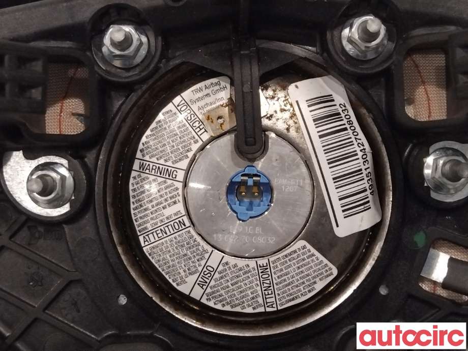 Airbag rattpute til Citroën Berlingo 2008-2015 (Type II, Fase 1)  (CITROEN|96773146ZD|)