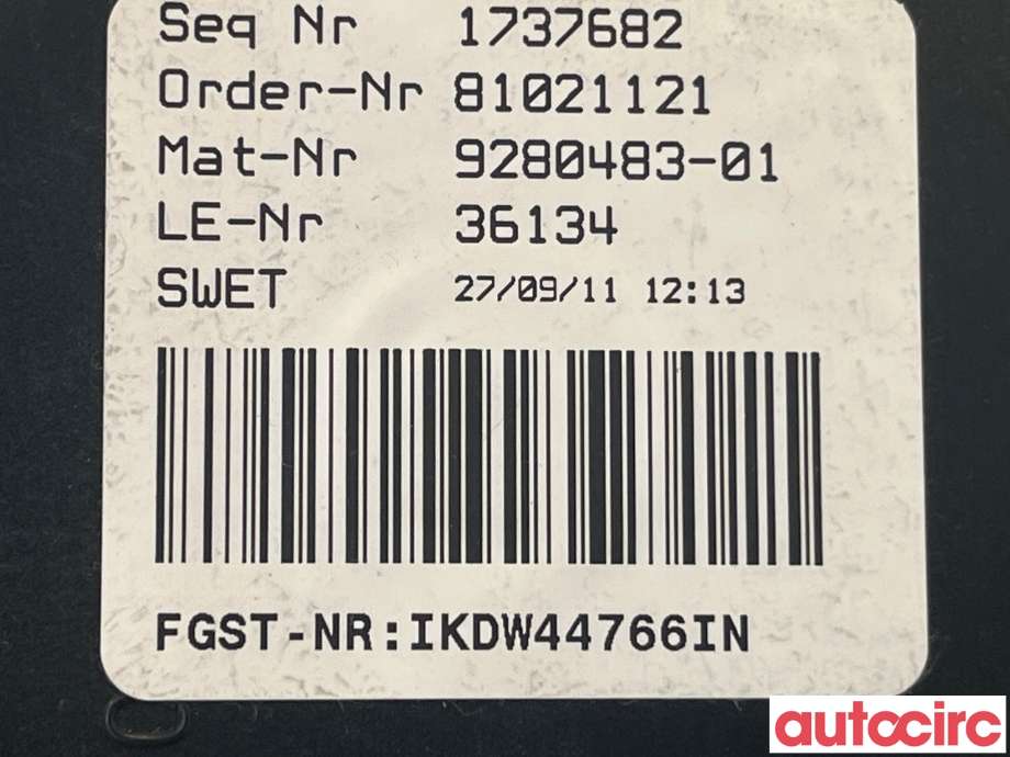 Instrumentpanel til BMW 5-Serie 2010-2017 (F10/F11) (F10/F11) (BMW|62109358981|)