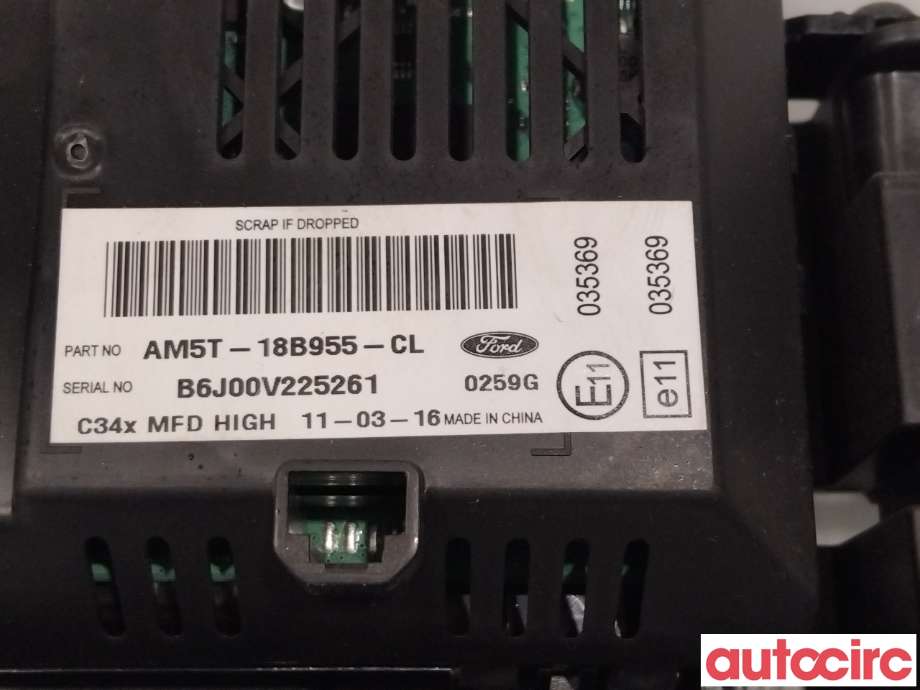 Instrument kjørecomputer til Ford Focus 2011-2014 (Type III, Fase 1) (FORD|2021920||EM5T-18B955-AC)