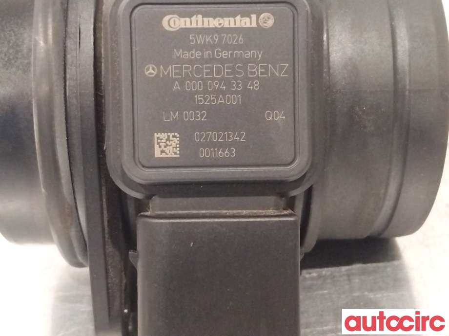 Luftmengde/luftmassemåler til Mercedes A-Klasse 2005-2012 (W169) (W169) (MERCEDES|A0000943348|)