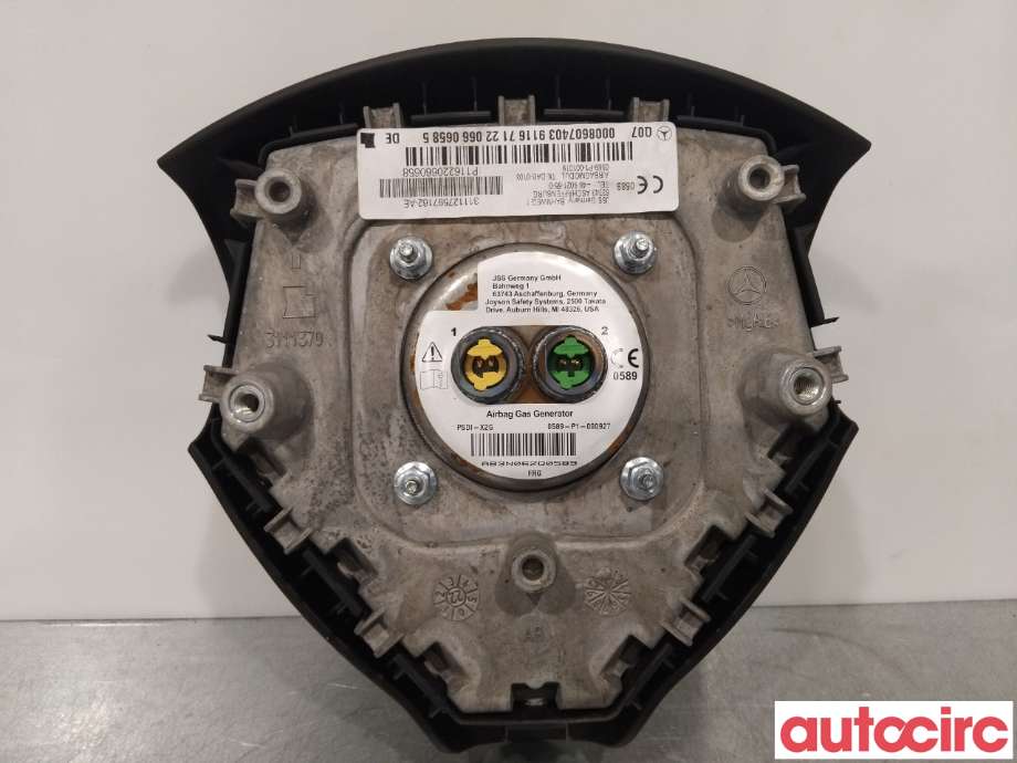 Airbag rattpute til Mercedes A-Klasse 2005-2012 (W169) (W169) (MERCEDES|A0008607403|)