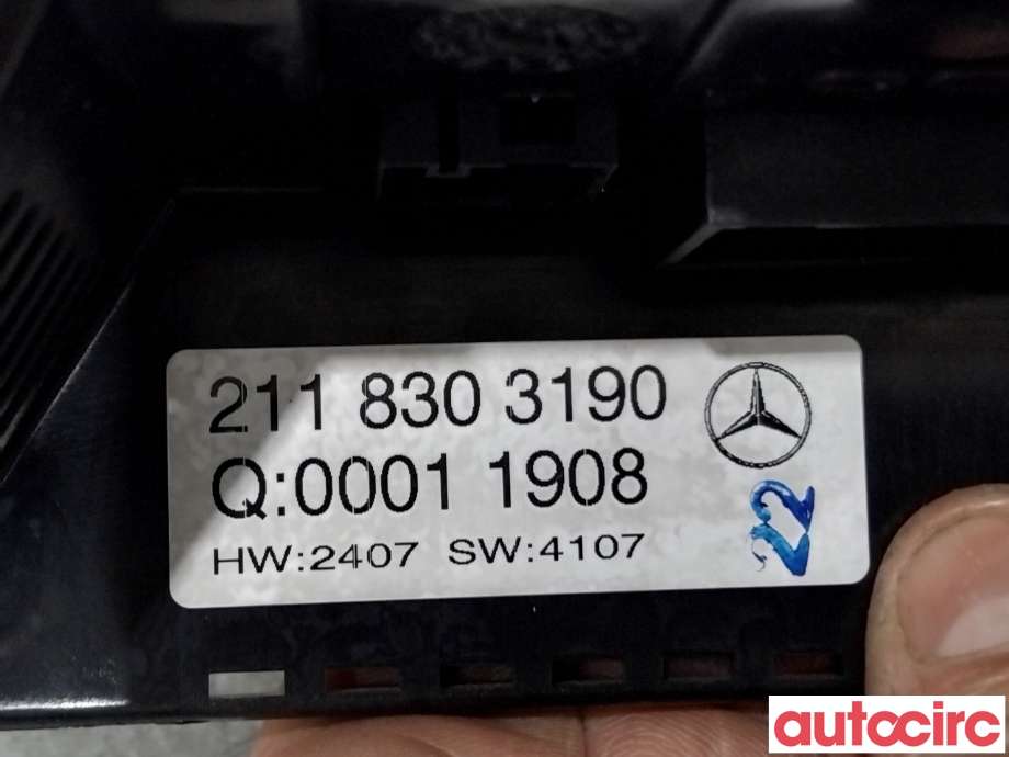 Varmeapparat betjening til Mercedes E-Klasse 2006-2009 (Fase 2) (W211) (W211) (MERCEDES|A2118303190||2118303190)