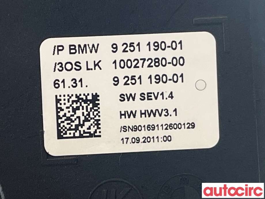 Girstang/girvelger automat til BMW 5-Serie 2010-2017 (F10/F11) (F10/F11) (BMW|61317950392||9251190)