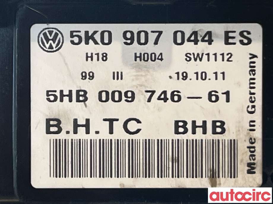 Varmeapparat betjening til VW CC 2008-2012 (PASSAT CC) (PASSAT CC) (VOLKSWAGEN|5K0907044ES)