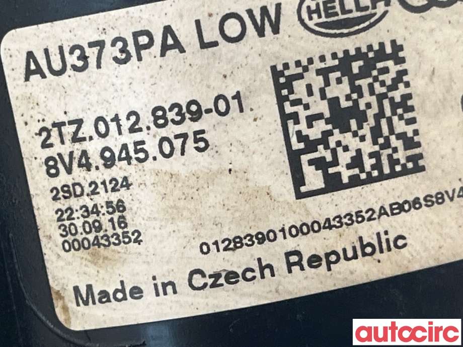 Baklykt venstre indre til Audi A3 2016-2020 (Type III, Fase 2)  (AUDI|8V4945075)