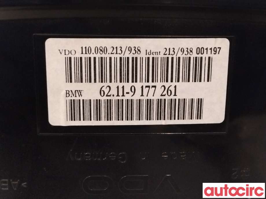 Instrumentpanel til BMW 5-Serie 2003-2010 (E60/E61) (E60/E61) (BMW|62109194889|)