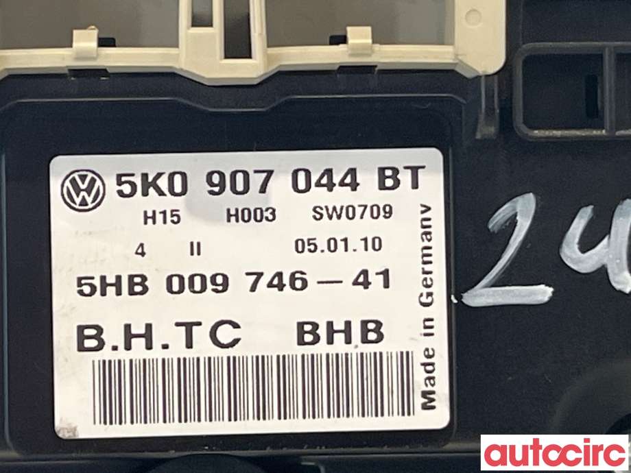 Varmeapparat betjening til VW Golf VI 2008-2012  (VOLKSWAGEN|5K0907044BT)