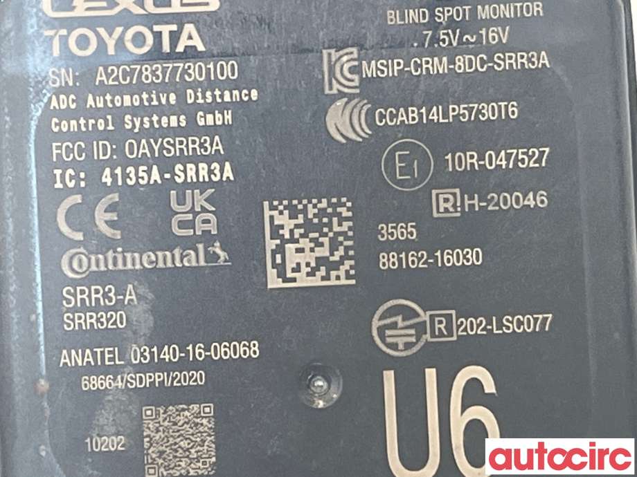 Sensor radar til Toyota Corolla 2019-->>  (TOYOTA|8816216030|)