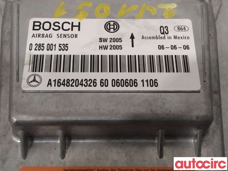 Airbag elektronikk til Mercedes ML 2005-2011 (W164) (W164) (MERCEDES|A1648208126|A1648204326)