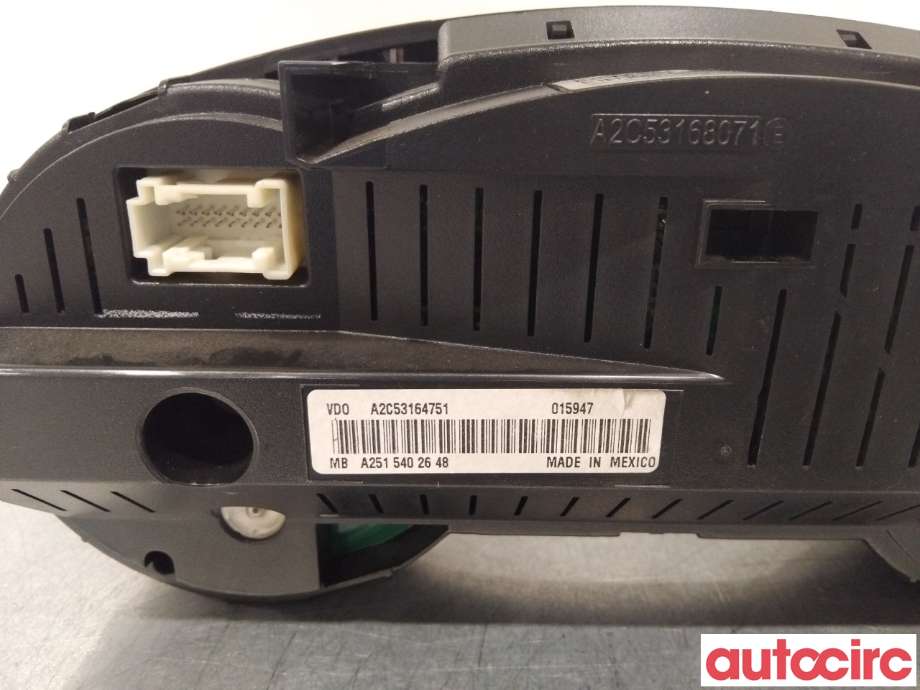 Instrumentpanel til Mercedes ML 2005-2011 (W164) (W164) (MERCEDES|A2515402648|)