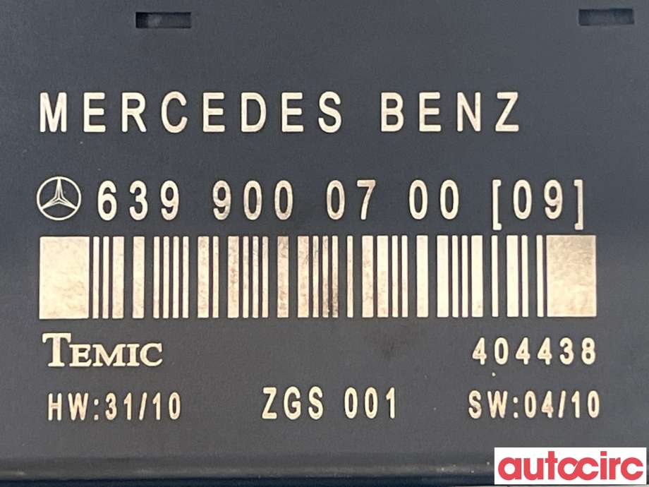 Styreenhet diverse til Mercedes Vito/Viano 2010-2014 (Fase 2) (W639) (W639) (MERCEDES|A6399000700)