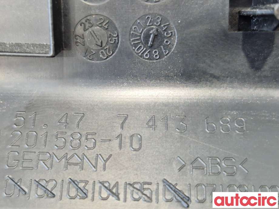 Bagasjerom teppe/gulvplate til BMW X1 2015-2022 (F48) (F48) (BMW|51477413689|)