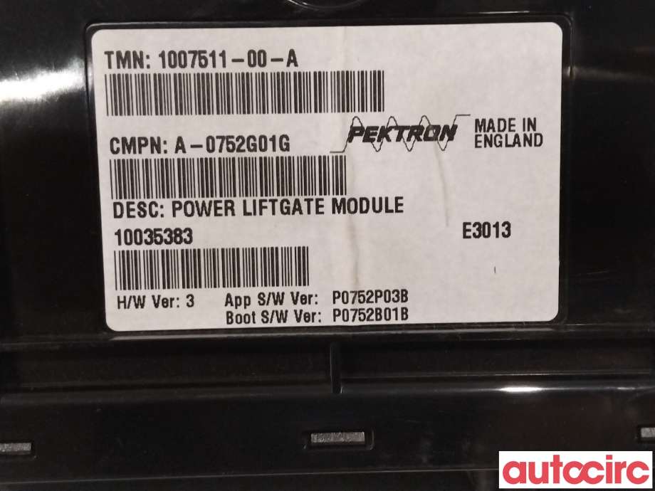 Styreenhet elektrisk bakluke til Tesla Model S 2013-2016 (Fase 1)  (TESLA|1007511-00-A|)