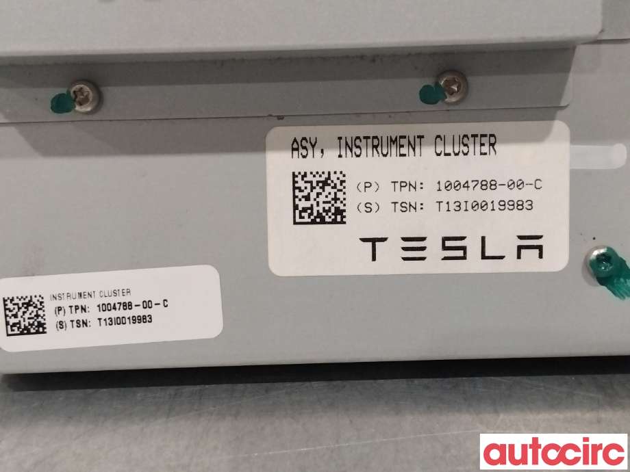 Instrumentpanel til Tesla Model S 2013-2016 (Fase 1)  (TESLA|1039357-00-H|)