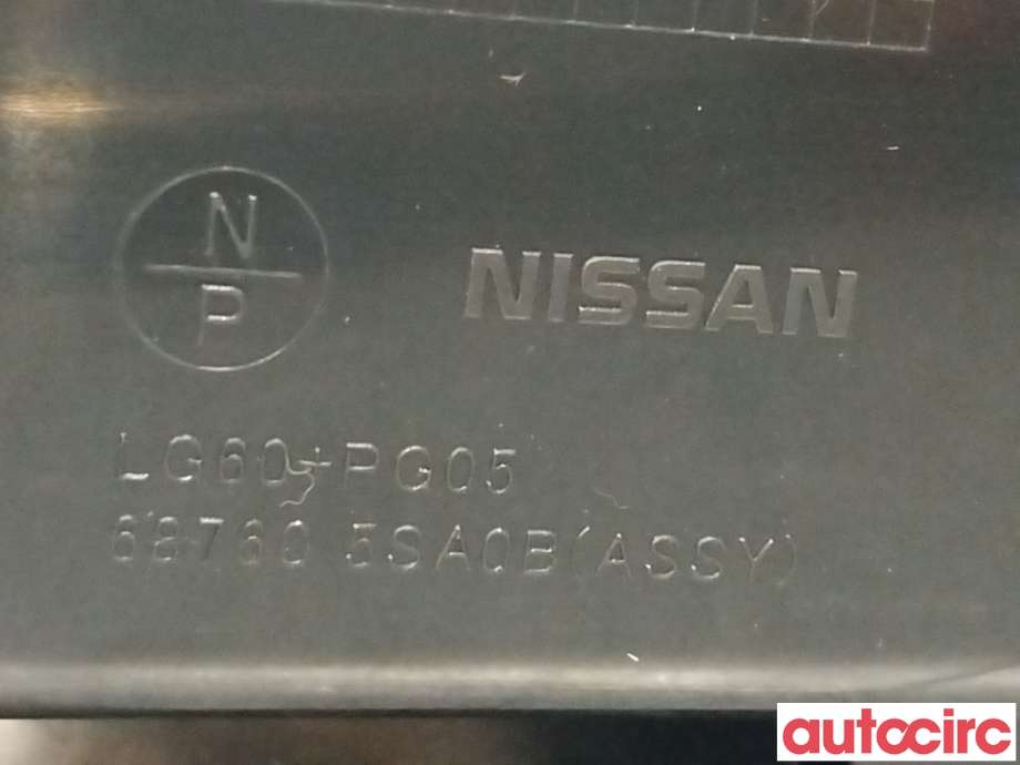 Dashbord friskluftdyse til Nissan Leaf 2018-->> (Type II)  (NISSAN|687605SA0B)