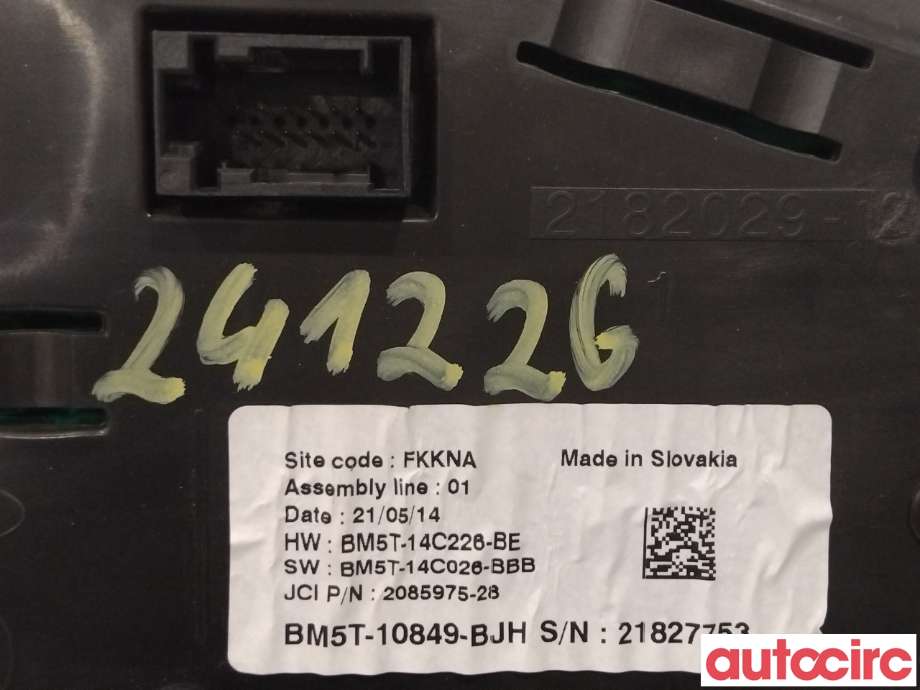 Instrumentpanel til Ford Focus 2011-2014 (Type III, Fase 1)  (FORD|1879759|BM5T-10849-BJJ|BM5T-10849-CL)