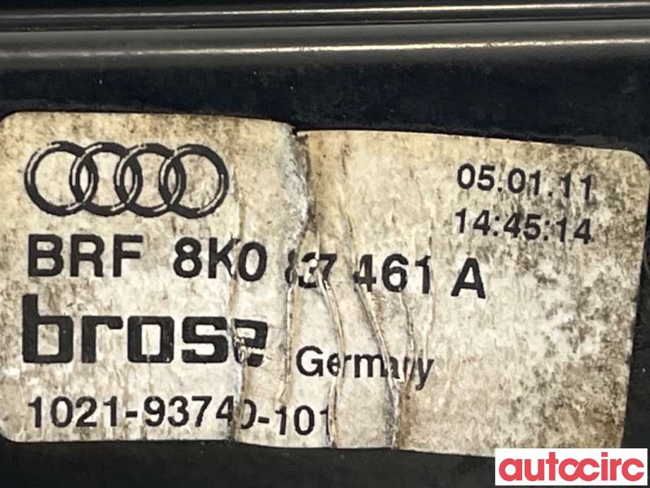 Ruteheis til Audi A4 2007-2014 (Type IV) (B8) (B8) (AUDI|8K0837461E|1021-93740-101|8K0837461A)