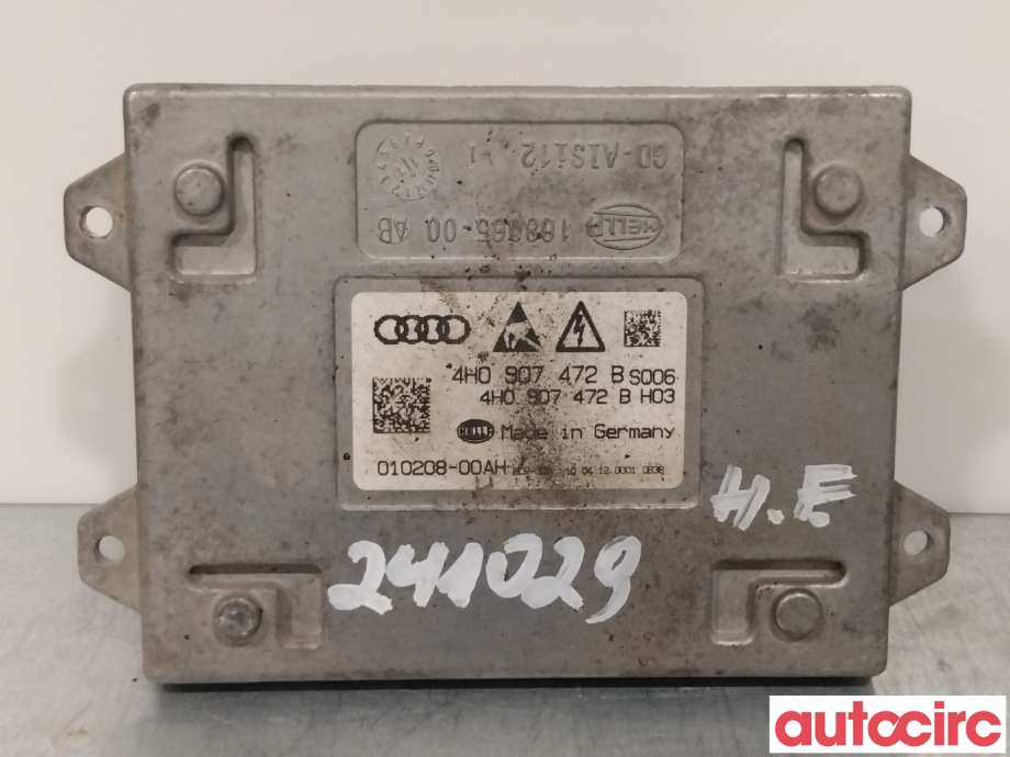 Styreenhet xenon/ballast til Audi A6 2011-2014 (Type IV, Fase 1) (C7) (C7) (AUDI|4H0907472B|)