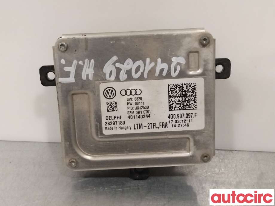 Styreenhet xenon/ballast til Audi A6 2011-2014 (Type IV, Fase 1) (C7) (C7) (AUDI|4G0907697F|)