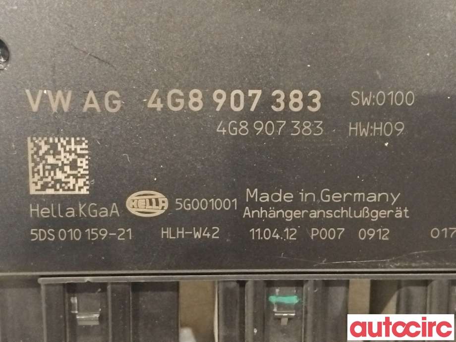 Styreenhet hengerfeste til Audi A6 2011-2014 (Type IV, Fase 1) (C7) (C7) (AUDI|4G8907383|)