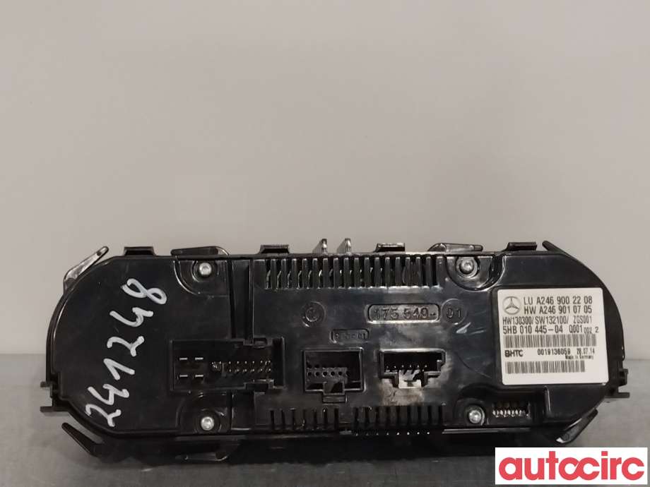 Varmeapparat betjening til Mercedes CLA 2013-2019 (C117) (C117) (MERCEDES|A2469002708|A2469002208)
