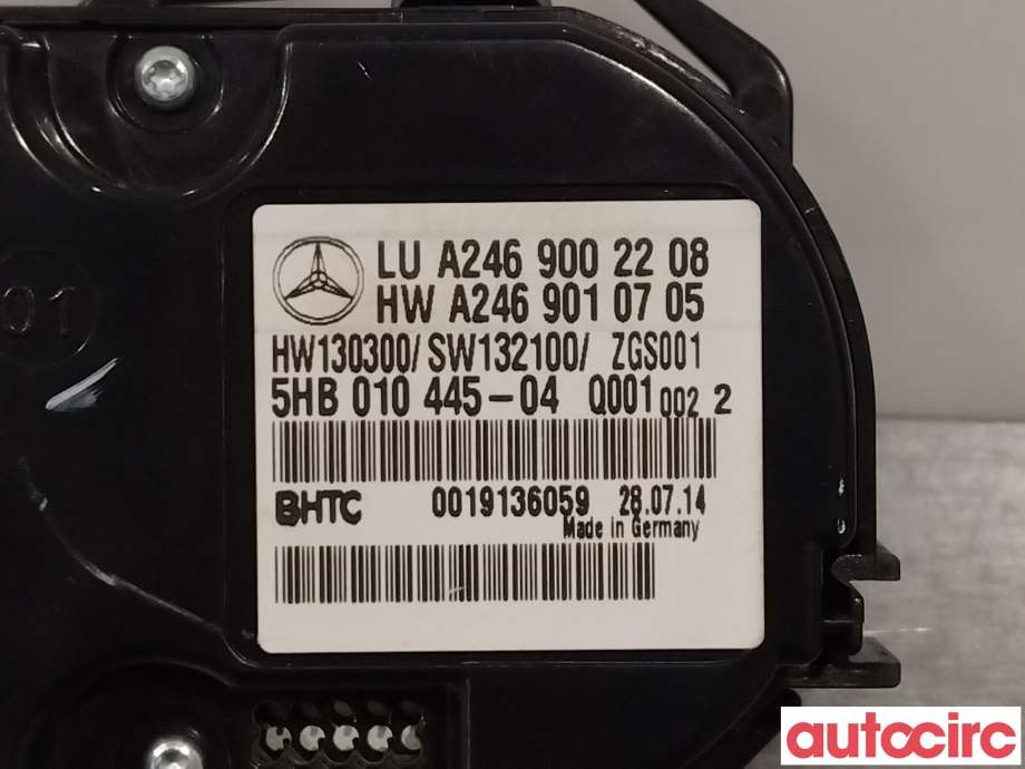 Varmeapparat betjening til Mercedes CLA 2013-2019 (C117) (C117) (MERCEDES|A2469002708|A2469002208)