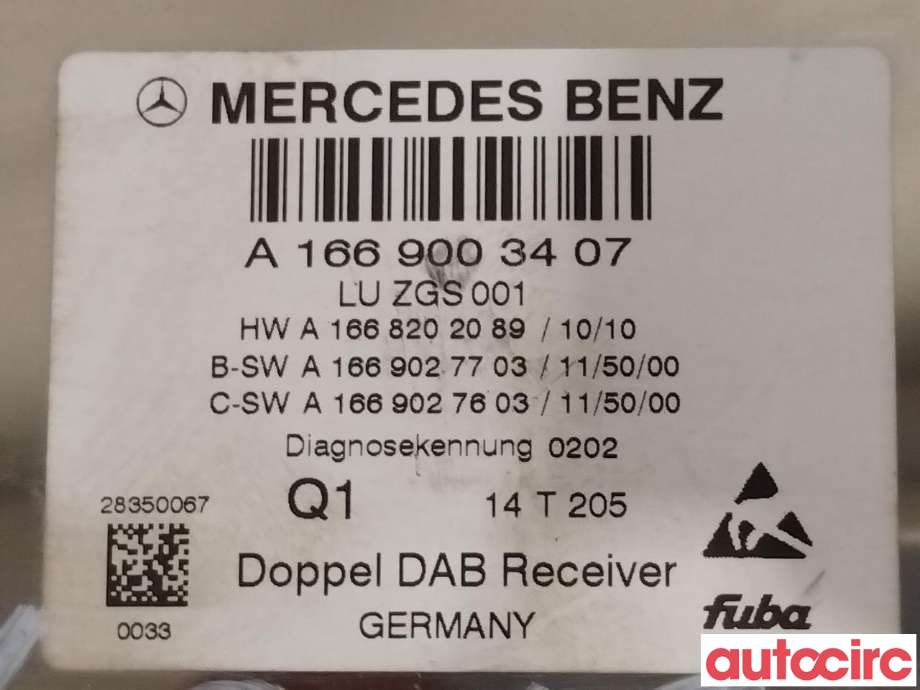 Bilstereo diverse til Mercedes CLA 2013-2019 (C117) (C117) (MERCEDES|A1669007616|A1669003407)