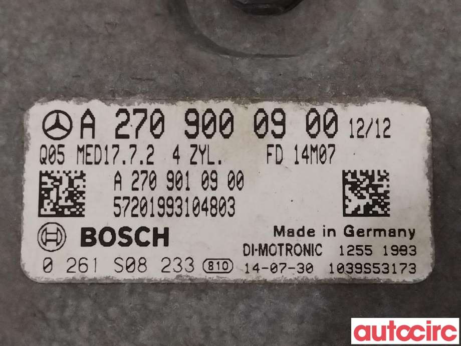 Styreenhet motor til Mercedes CLA 2013-2019 (C117) (C117) (MERCEDES|A2709000900)
