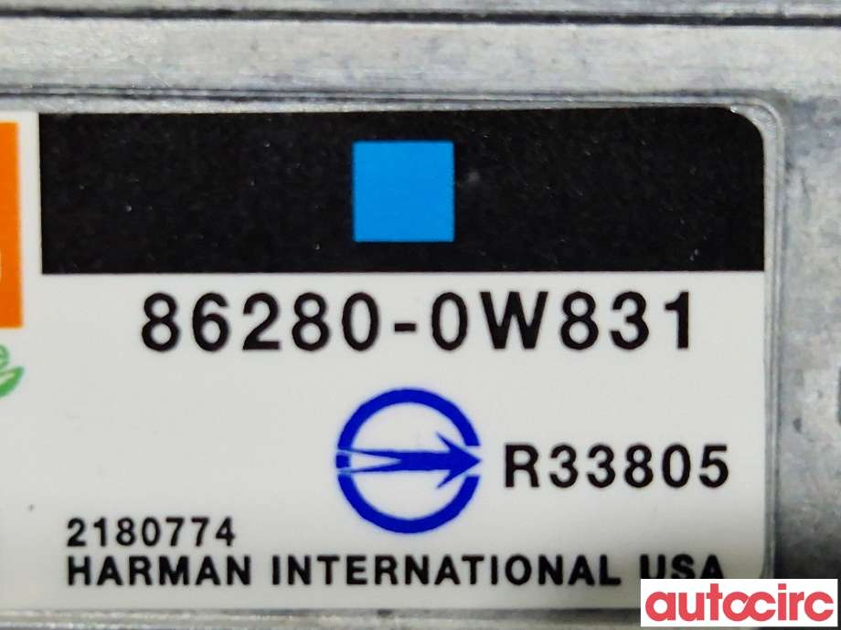 Bilstereo forsterker til Toyota Prius +7 2012-2020 (Type III) (stasjonsvogn) (stasjonsvogn) (TOYOTA|862800W831|)