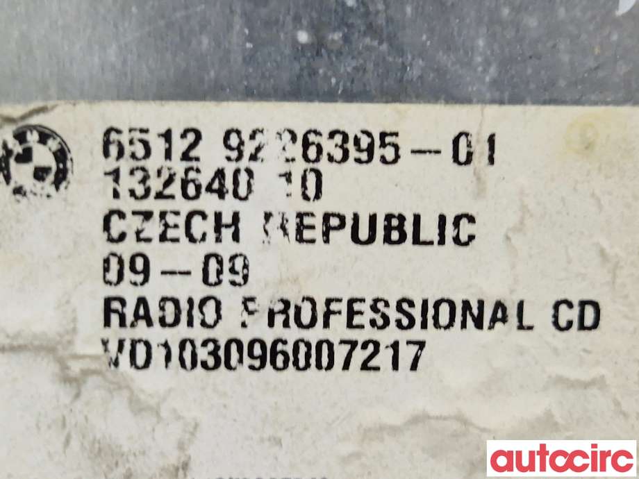 Bilstereo til BMW 3-Serie 2005-2011 (E90/E91/E92/E93) (E90/E91/E92/E93) (BMW|65129343201)