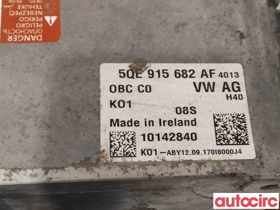 Batterilader (OBC - On Board Charger) til VW Passat 2015-2019 (Fase 1) (B8) (B8) (VOLKSWAGEN|5QE915682BG|10142840|5QE915682AF)