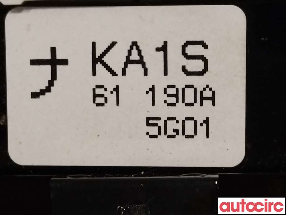Varmeapparat betjening til Mazda CX-5 2012-2017 (Type I)  (MAZDA|KA1S61190A)