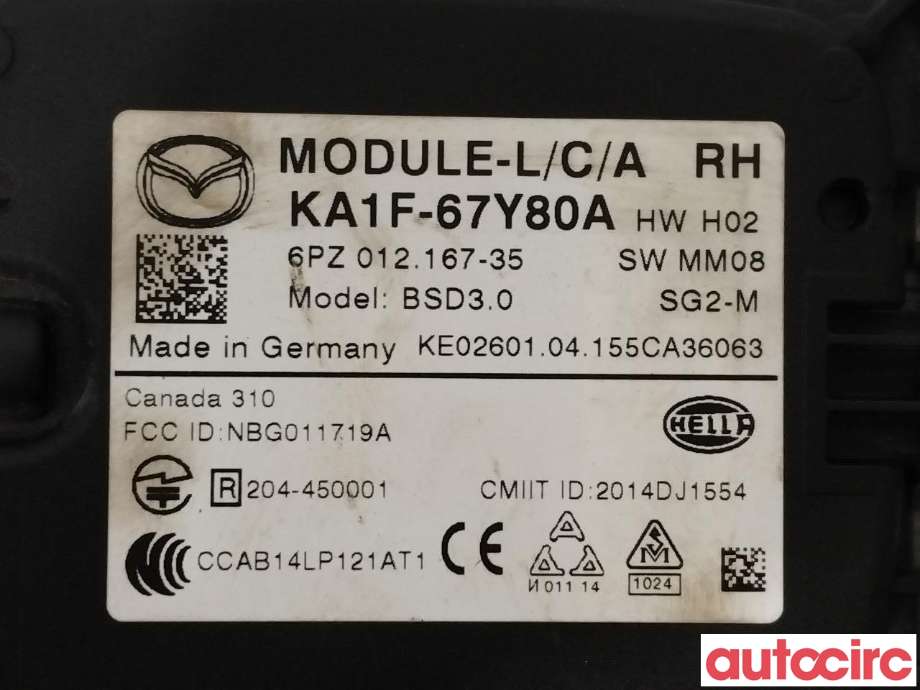 Sensor diverse til Mazda CX-5 2012-2017 (Type I)  (MAZDA|KA1F-67-Y80A||KA1F67Y80A)