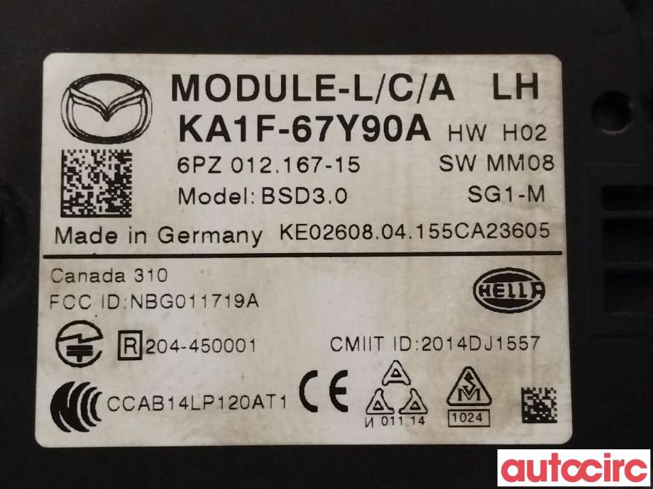 Sensor diverse til Mazda CX-5 2012-2017 (Type I)  (MAZDA|KA1F-67-Y90A||KA1F67Y90A)