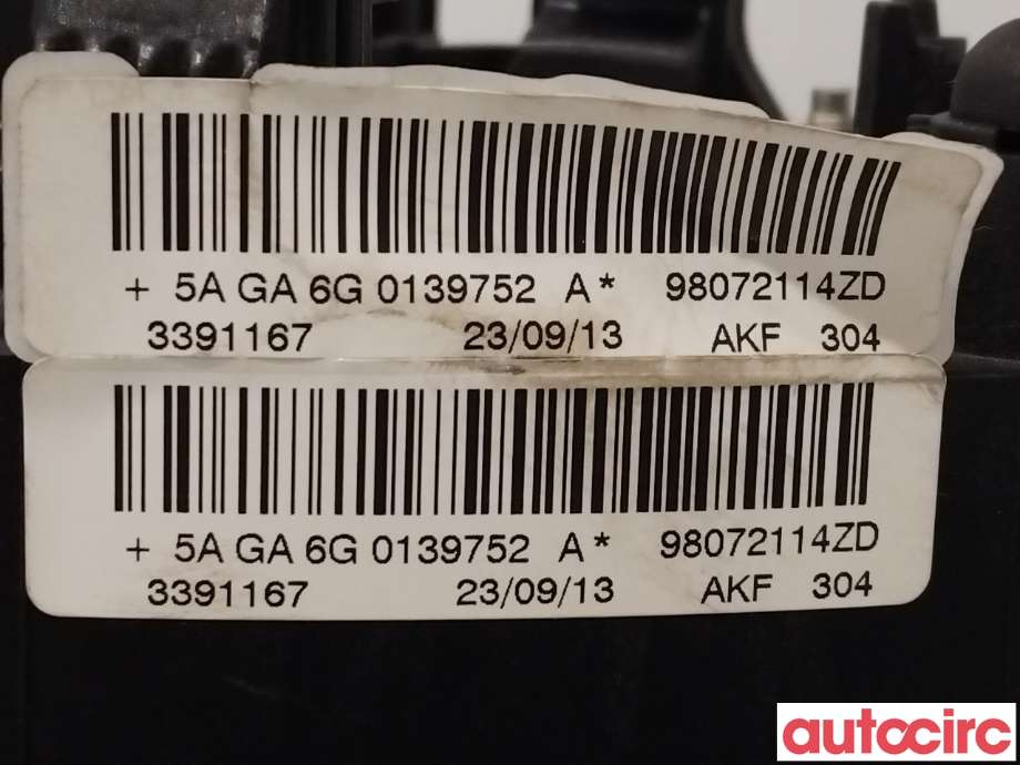 Airbag rattpute til Peugeot 2008 2013-2019 (Type I) (PEUGEOT|98072114ZD)