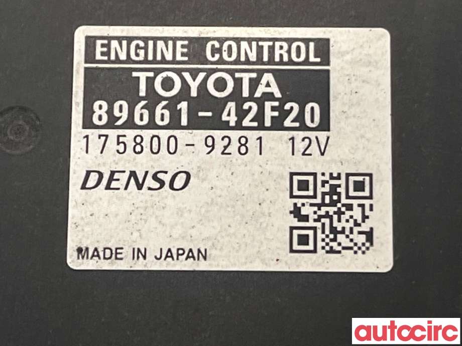 Styreenhet motor til Toyota RAV4 2006-2009 (Type III, Fase 1)  (TOYOTA|8966142F20|175800-9281|89661-42F20)