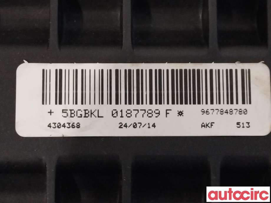 Airbag passasjer til Peugeot 308 2013-2021 (Type II)  (PEUGEOT|9677848780)